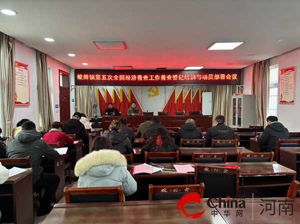 视焦点讯！驻马店市驿城区蚁蜂镇：开展普查登记培训 吹响五经普冲锋号