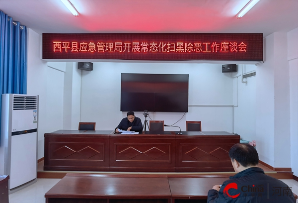 ​西平县应急管理局开展常态化扫黑除恶工作座谈会