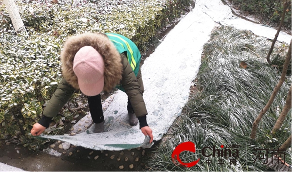 热头条丨驻马店开发区城市管理局：清除积雪保通畅