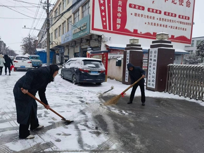 息县杨店乡多措并举 积极应对低温雨雪冰冻天气