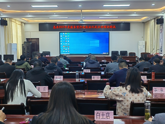 世界观点：​息县开展2023年度服务型行政执法比武活动理论测试