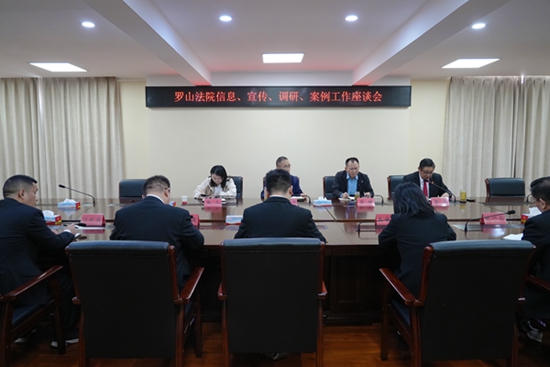 聚力聚焦文字工作创新 罗山法院召开信息宣传调研案例工作座谈会|播资讯