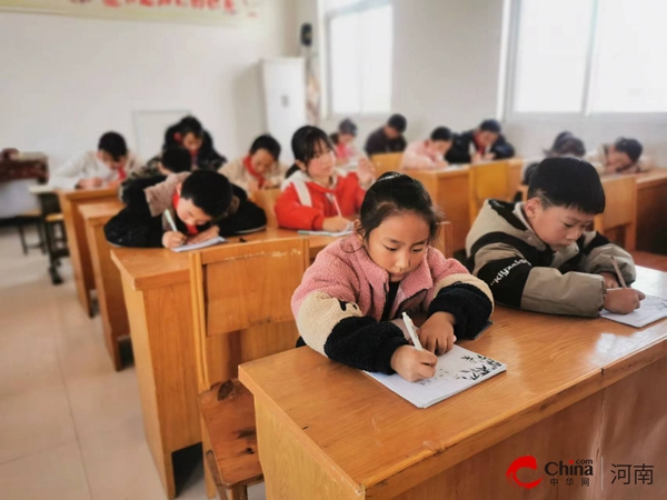 ​西平县宋集丁庄小学举行小学生硬笔书法比赛