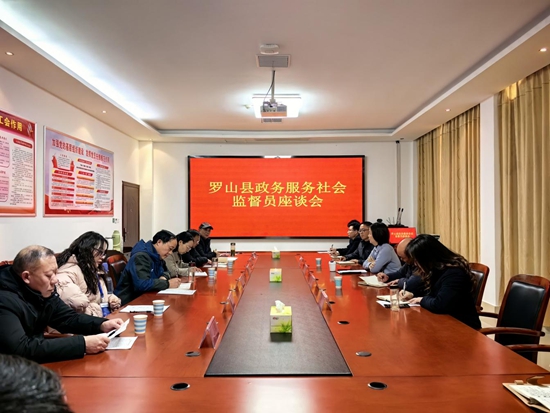 ​罗山县开展政务服务社会监督员“进中心 走流程”活动