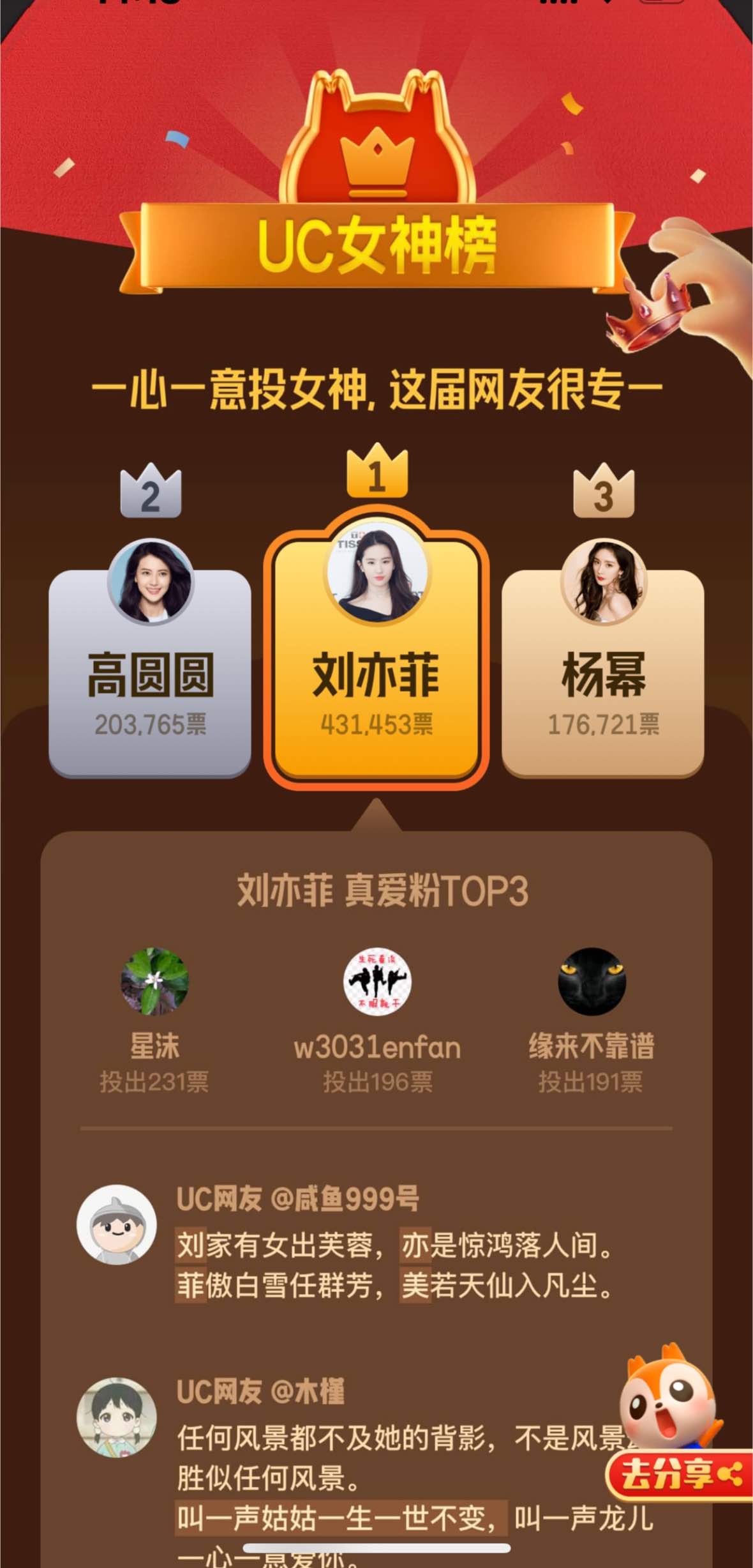 在诗仙榜落笔生花，在小说榜致敬经典…uc网友的六大年度榜单有才、有梗、有爱